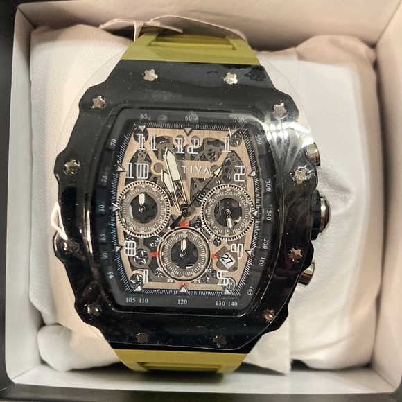 Ativa Other - Activa Fury X Men's Skeleton Dial - 44.3mm, Olive/Black ACW2305-011